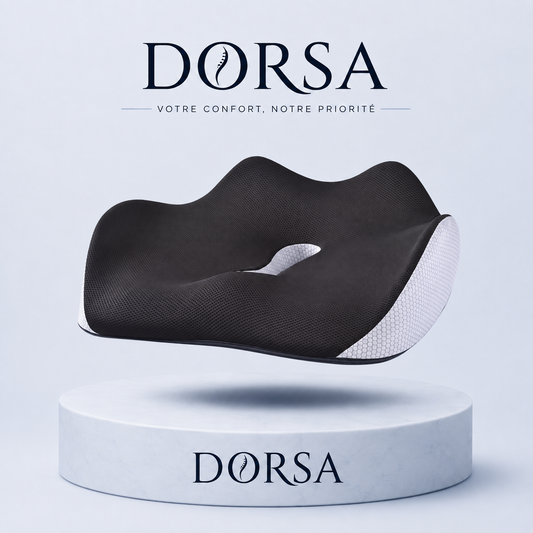 Coussin Coccyx Ergonomique Dorsa — Mémoire de Forme